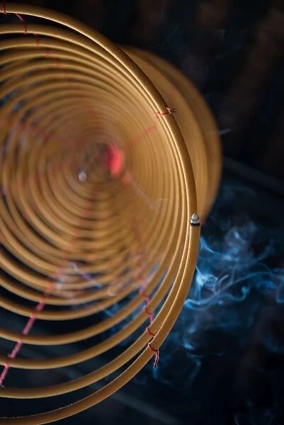 Coil incenses at the chinese temple in Macau