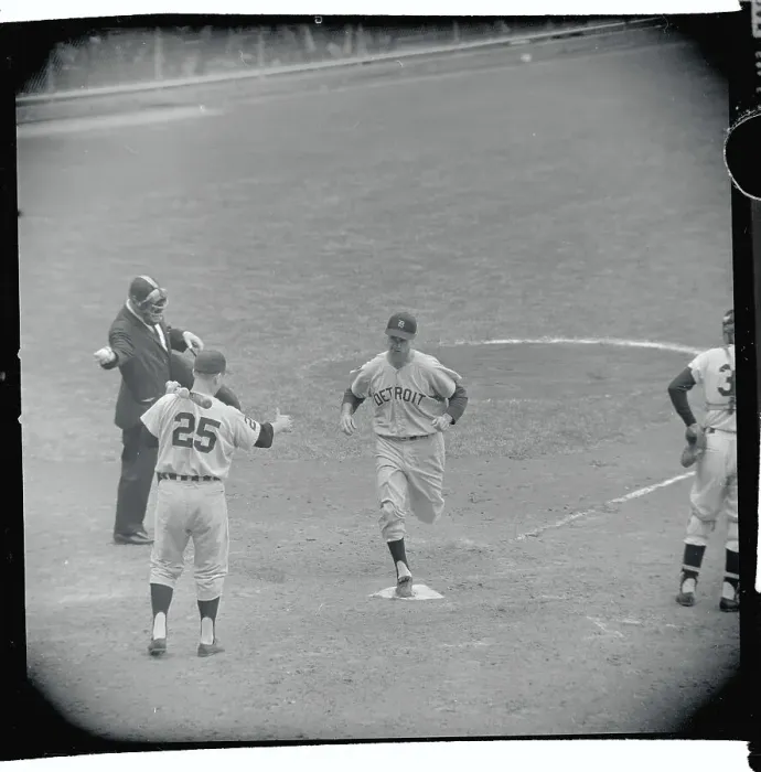 Framed Print : Colavito Completing Home Run Framed Print : Colavito Completing Home Run