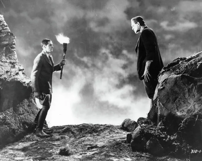 Framed Print : Colin Clive And Boris Karloff In Frankenstein Framed Print : Colin Clive And Boris Karloff In Frankenstein