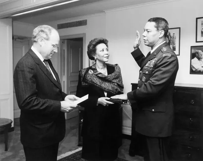 Framed Print : Colin Powell Being Sworn in to Joint Chiefs of Staff Framed Print : Colin Powell Being Sworn in to Joint Chiefs of Staff