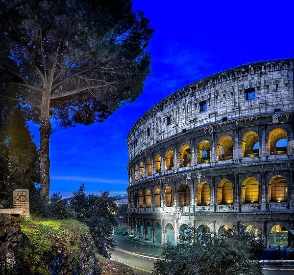 Coliseum, The Flavian Amphitheater in Rome, Italy