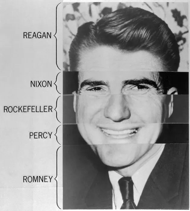 Framed Print : Collage of Republican Candidate Portraits Framed Print : Collage of Republican Candidate Portraits