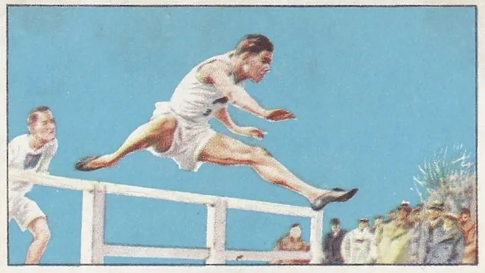 Framed Print : Collectible cigarette card, Champions series, 1935 Framed Print : Collectible cigarette card, Champions series, 1935