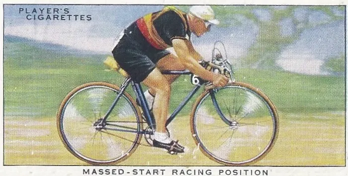 Framed Print : Collectible cigarette card, Cycling series, 1939 Framed Print : Collectible cigarette card, Cycling series, 1939