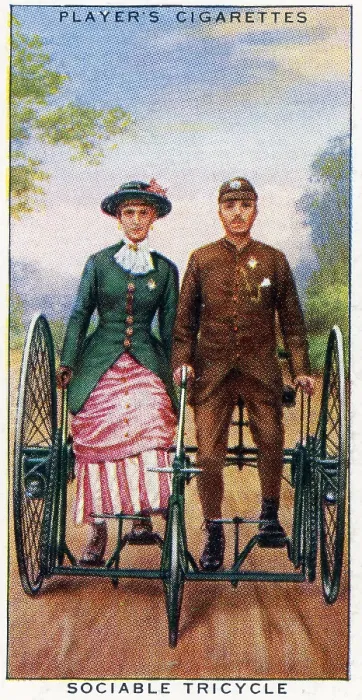 Framed Print : Collectible cigarette card, Cycling series, 1939