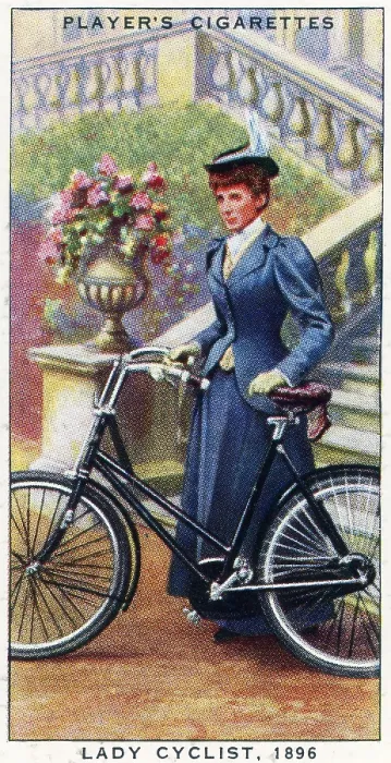 Framed Print : Collectible cigarette card, Cycling series, 1939 Framed Print : Collectible cigarette card, Cycling series, 1939