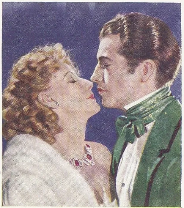 Framed Print : Collectible cigarette card, Famous Love Scenes series, 1939 Framed Print : Collectible cigarette card, Famous Love Scenes series, 1939
