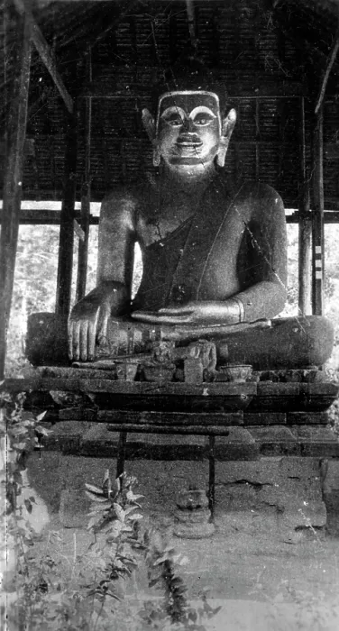 Framed Print : Collectible tobacco card, Ancient Buddha, Angkor Thom, Cambodia, Army Club Cigarettes, 1928-29 Framed Print : Collectible tobacco card, Ancient Buddha, Angkor Thom, Cambodia, Army Club Cigarettes, 1928-29