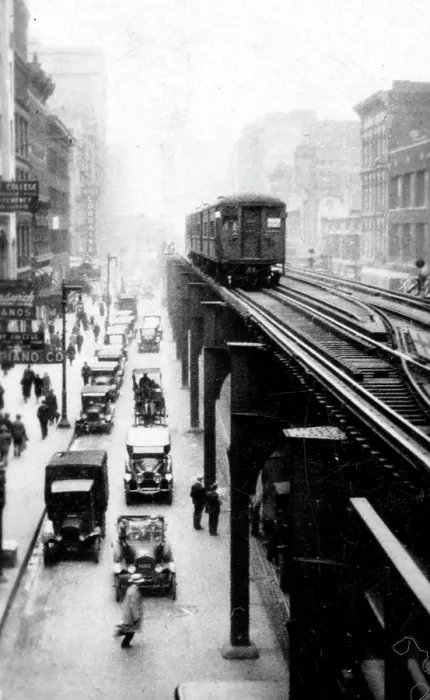 Framed Print : Collectible tobacco card, Elevated Railway, Chicago, Army Club Cigarettes, 1928-29 Framed Print : Collectible tobacco card, Elevated Railway, Chicago, Army Club Cigarettes, 1928-29