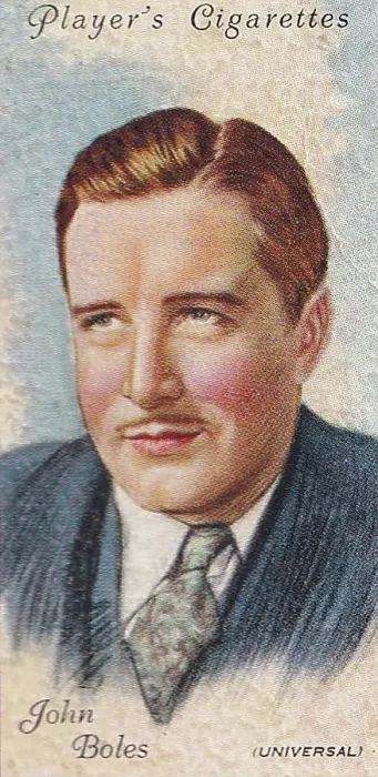 Framed Print : Collectible Tobacco Card, John Boles, Film Stars 2nd series, Player's Cigarettes, 1934 Framed Print : Collectible Tobacco Card, John Boles, Film Stars 2nd series, Player's Cigarettes, 1934