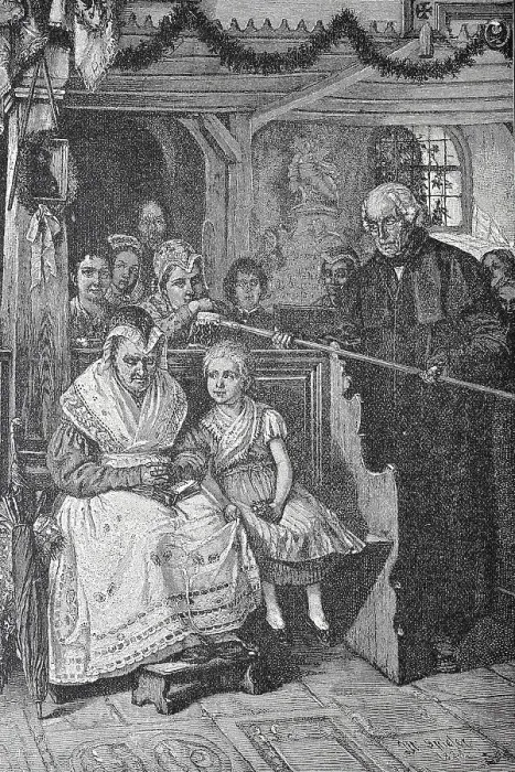 Framed Print : Collecting in a Silesian village church, Poland, Silesia, Historic, digital reproduction of an original 19th-century template Framed Print : Collecting in a Silesian village church, Poland, Silesia, Historic, digital reproduction of an original 19th-century template