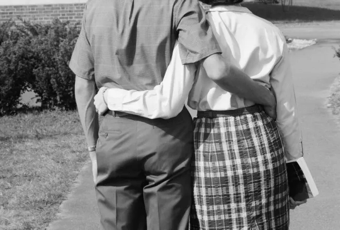 Framed Print : College couple Framed Print : College couple