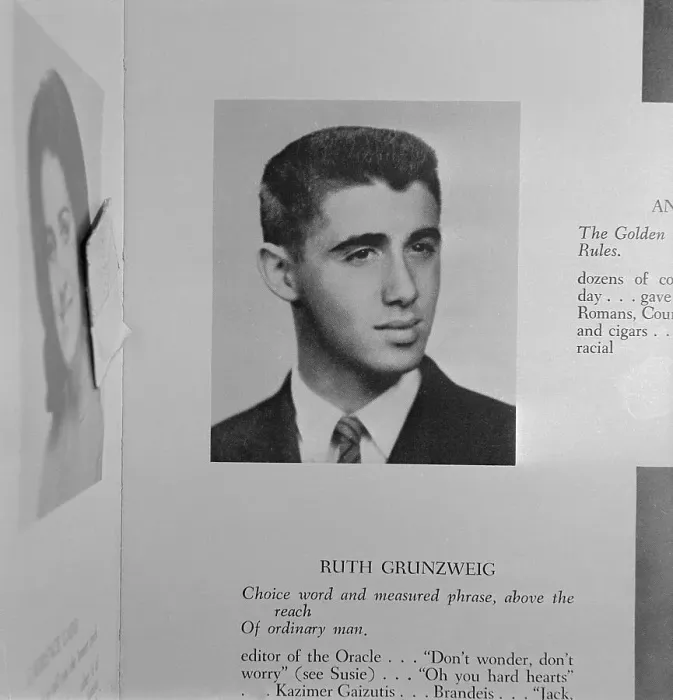 Framed Print : College Yearbook Photo of Andrew Goodman