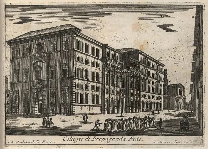 Framed Print : Collegio di Propaganda Fide, Rome, Italy, 1767, digital reproduction of an 18th century original, original date unknown Framed Print : Collegio di Propaganda Fide, Rome, Italy, 1767, digital reproduction of an 18th century original, original date unknown