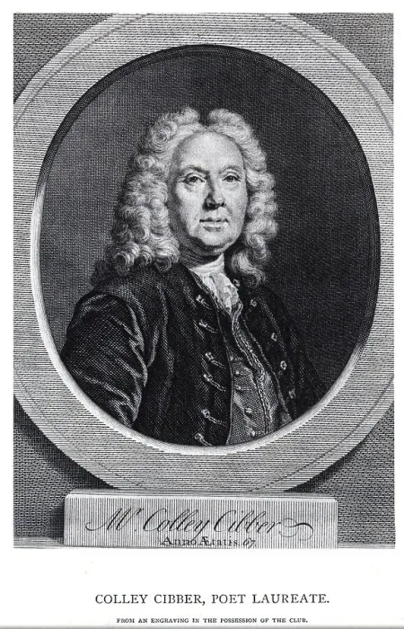Framed Print : Colley Cibber Engraving by Gerard van der Gucht After Vanloo Framed Print : Colley Cibber Engraving by Gerard van der Gucht After Vanloo