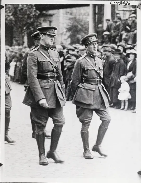 Framed Print : Collins and Mulcahy at Griffith's Funeral Framed Print : Collins and Mulcahy at Griffith's Funeral