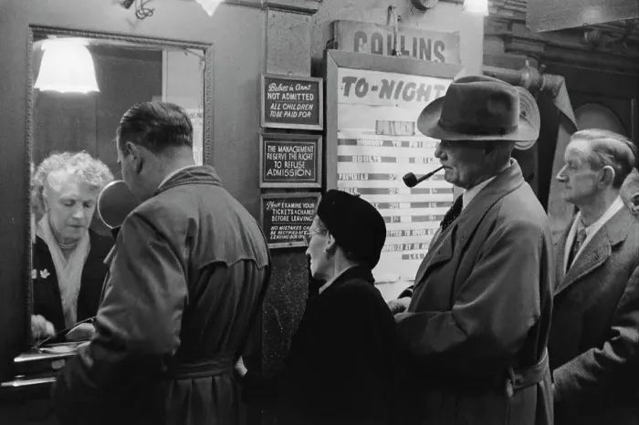 Framed Print : Collins Music Hall Box Office, 1955 Framed Print : Collins Music Hall Box Office, 1955