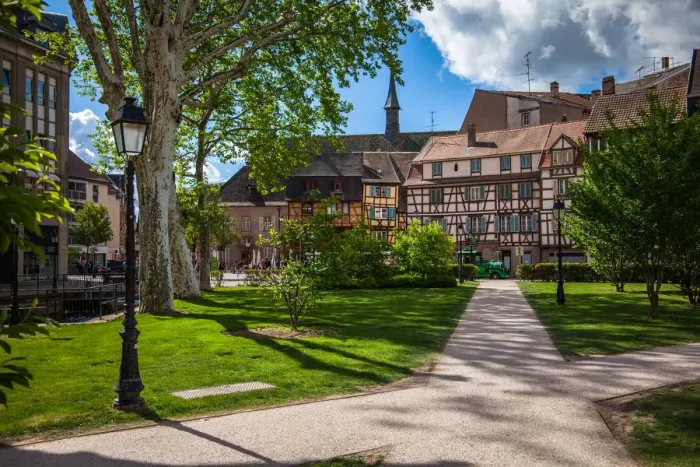 Framed Print : Colmar Old Town Park