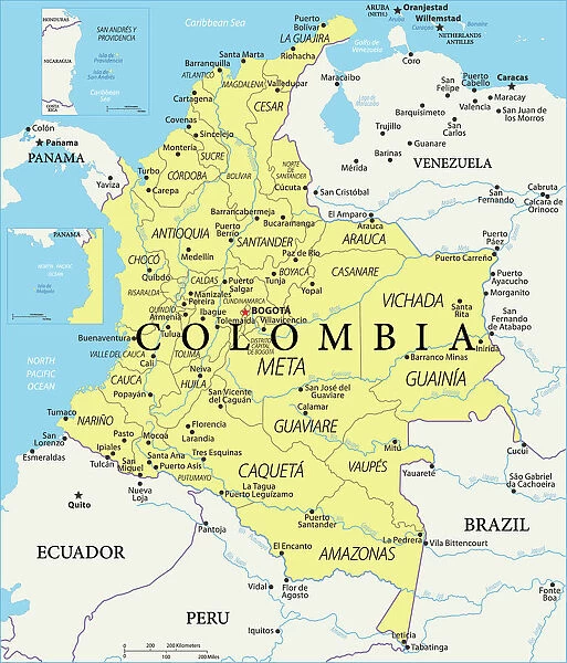 Colombia Reference Map