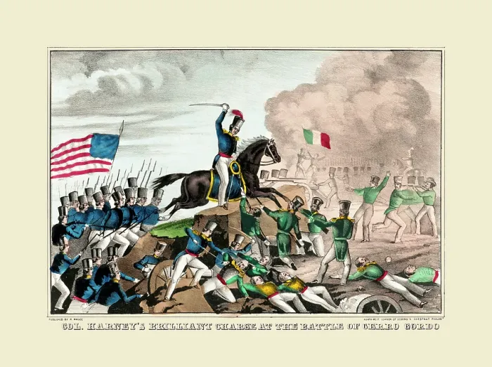 Framed Print : Colonel Harney's charge Framed Print : Colonel Harney's charge
