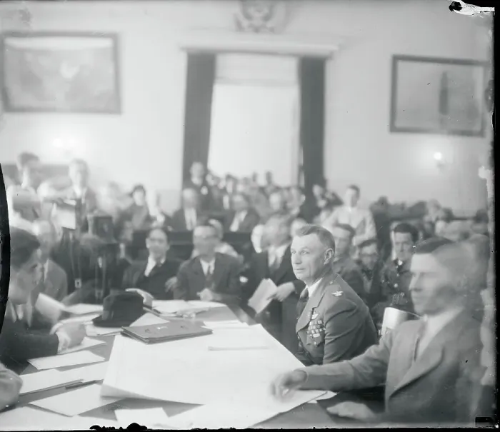 Framed Print : Colonel William E. Mitchell Testifying in Trial Framed Print : Colonel William E. Mitchell Testifying in Trial