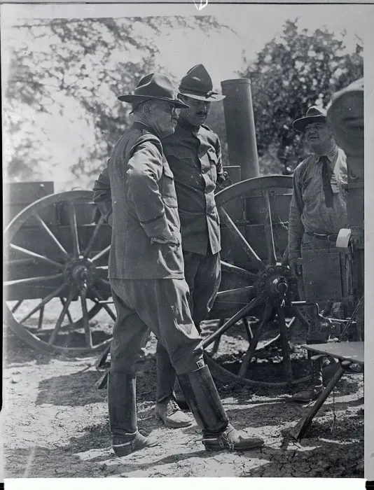 Framed Print : Colonels Inspecting Military Equipment Framed Print : Colonels Inspecting Military Equipment