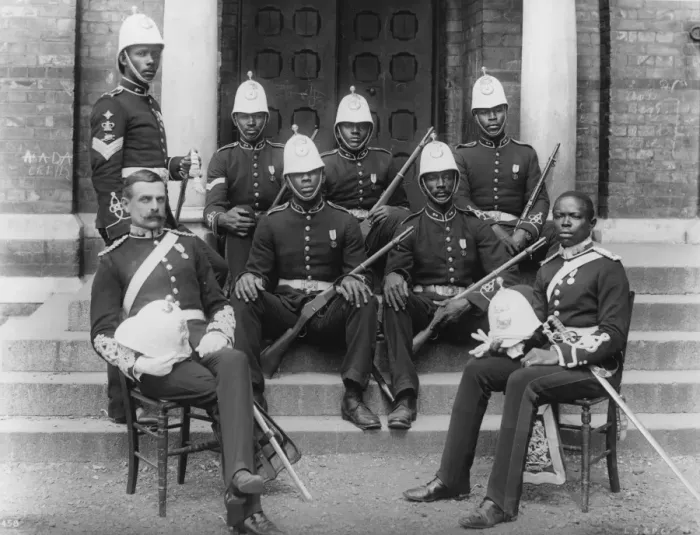 Framed Print : Colonial Troops Framed Print : Colonial Troops