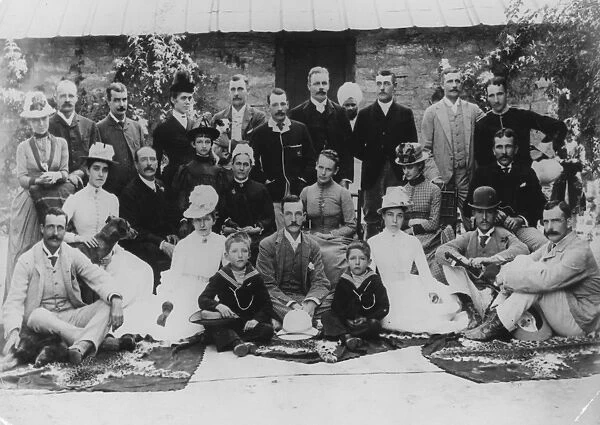 Colonials. 1888: British Colonials with their families in Ranikhet, India