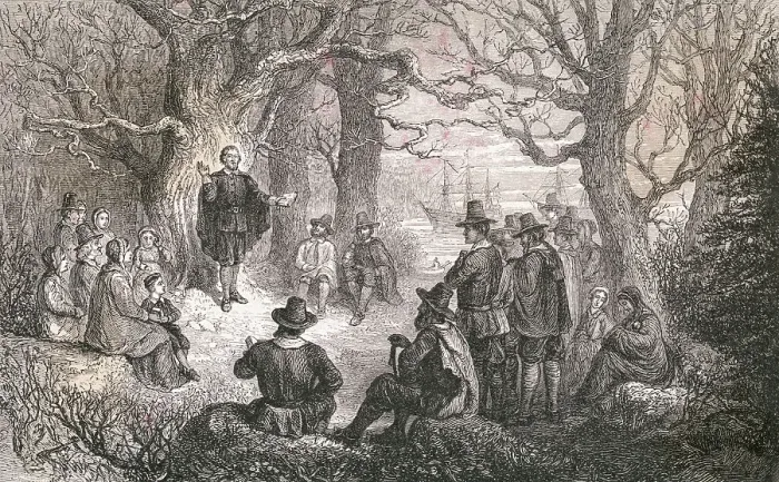 Framed Print : Colonists Listening to Man Speaking Framed Print : Colonists Listening to Man Speaking