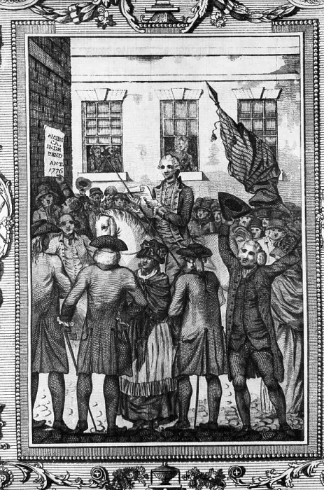 Framed Print : Colonists W / Declaration Of Independence Framed Print : Colonists W / Declaration Of Independence