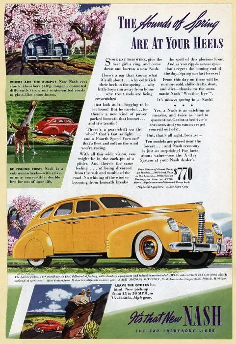 Framed Print : Color Advertisement for Nash Autos Framed Print : Color Advertisement for Nash Autos