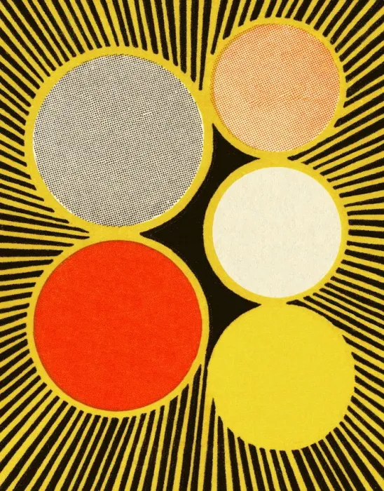 Framed Print : Five Color Circles Framed Print : Five Color Circles