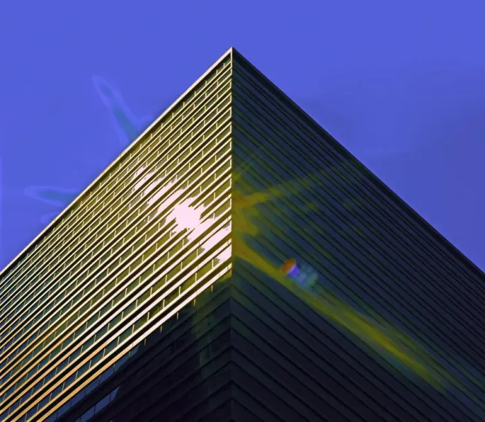 Framed Print : A color photograph of the sun reflected off the corner of a commercial skyscraper in downtown Seattle, Washington with a resulting lens flare. This photo was taken on June 20, 2021 Framed Print : A color photograph of the sun reflected off the corner of a commercial skyscraper in downtown Seattle, Washington with a resulting lens flare. This photo was taken on June 20, 2021