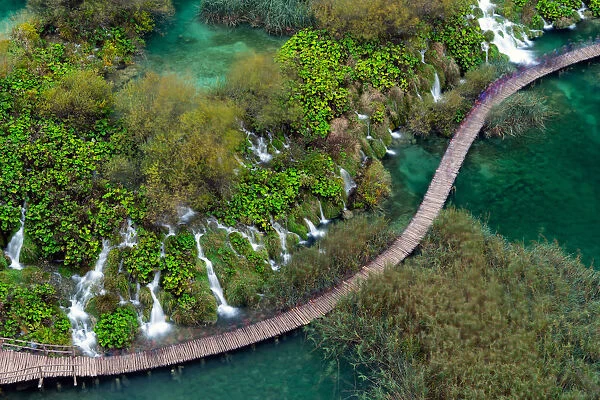 Color of Plitvice National Park in autumn season, Croatia