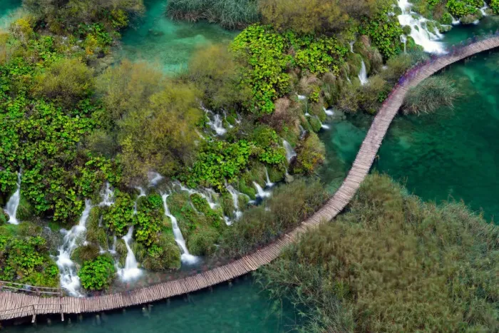 Framed Print : Color of Plitvice National Park in autumn season, Croatia Framed Print : Color of Plitvice National Park in autumn season, Croatia