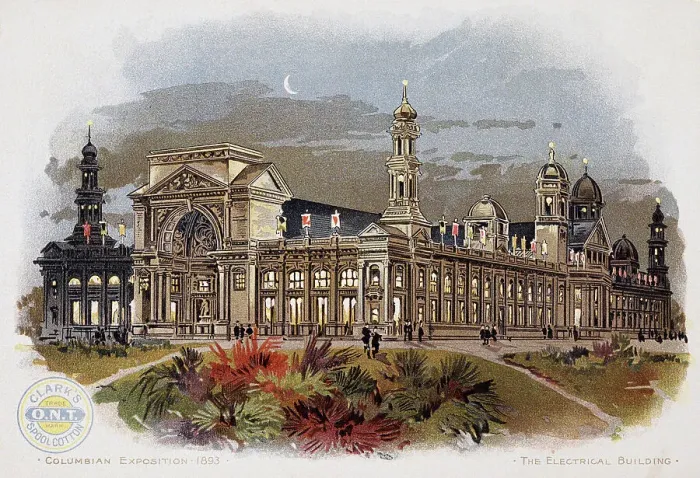 Framed Print : Color Print Depicting the Electrical Building at the World's Columbian Exposition Framed Print : Color Print Depicting the Electrical Building at the World's Columbian Exposition