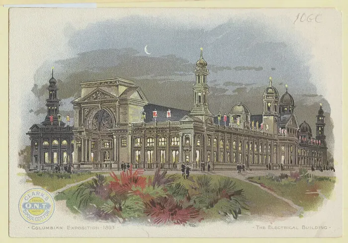 Framed Print : Color Print Depicting the Electrical Building at the World's Columbian Exposition Framed Print : Color Print Depicting the Electrical Building at the World's Columbian Exposition