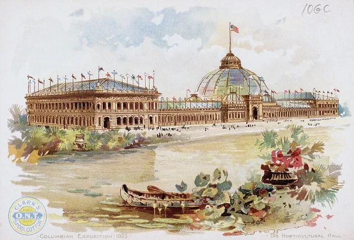Framed Print : Color Print Depicting the Horticultural Hall at the World's Columbian Exposition