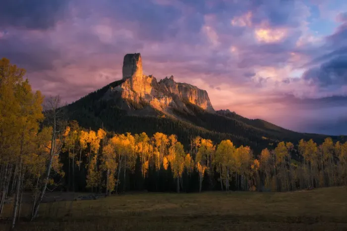 Framed Print : Colorado Fall foliage