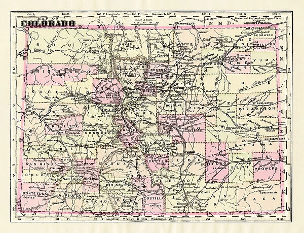 Colorado map 1893