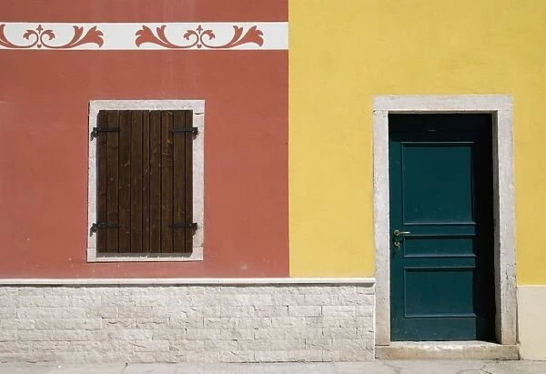 Colorful House Front In Italy