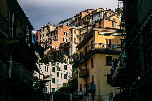 Colorful houses of Manarola village in Cinque Terre National Park, Liguria, Italy