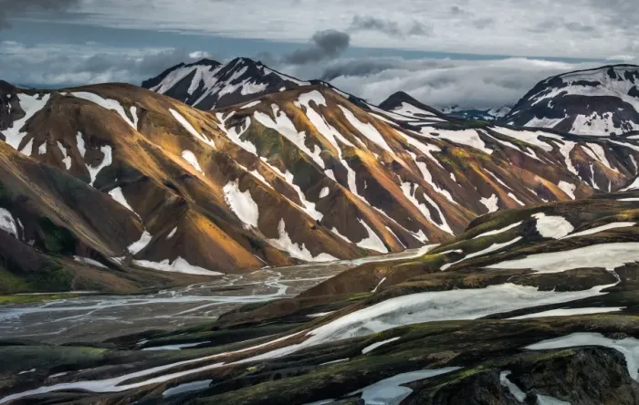 Framed Print : Colorful landscape of Landmannalaugar