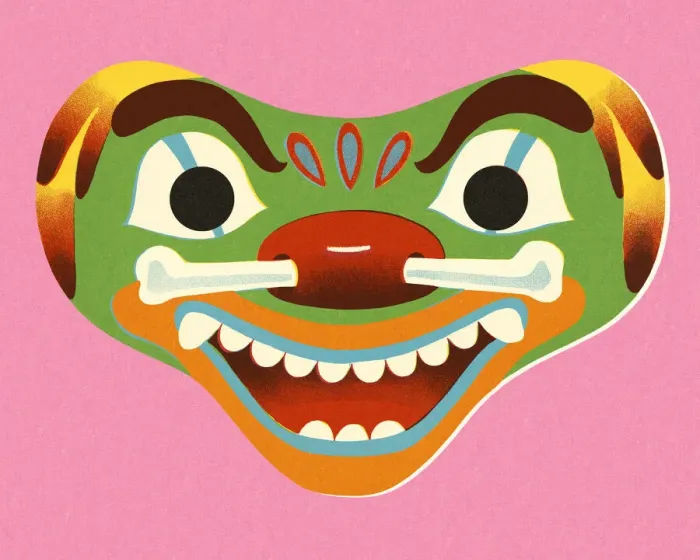 Framed Print : Colorful Mask Framed Print : Colorful Mask
