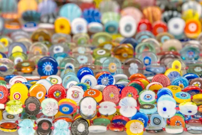 Framed Print : Colorful Murano Glass
