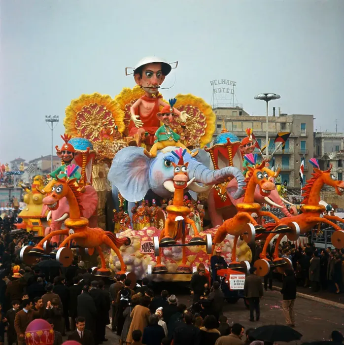 Framed Print : Colorful Parade Passing Through Street Framed Print : Colorful Parade Passing Through Street