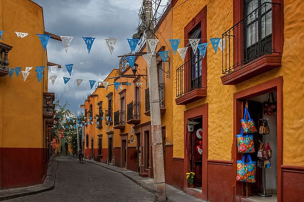 Colorful street in San Miguel de Allende