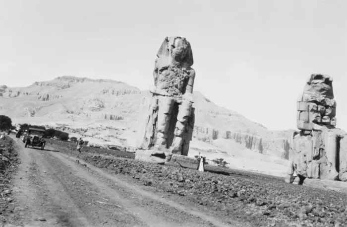 Framed Print : Colossi of Memnon