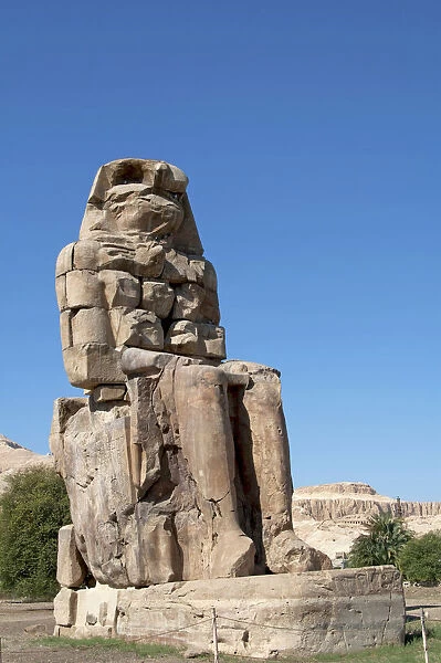Colossus of Memnon, West Bank, Luxor, Egypt, Africa