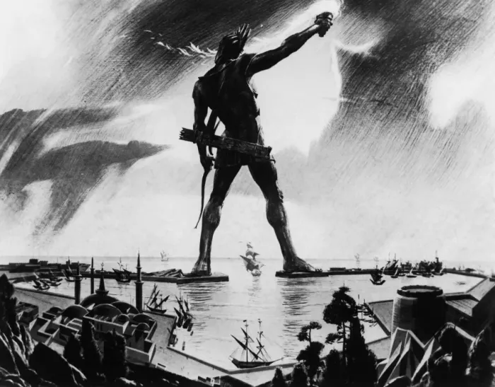 Framed Print : Colossus Of Rhodes Framed Print : Colossus Of Rhodes